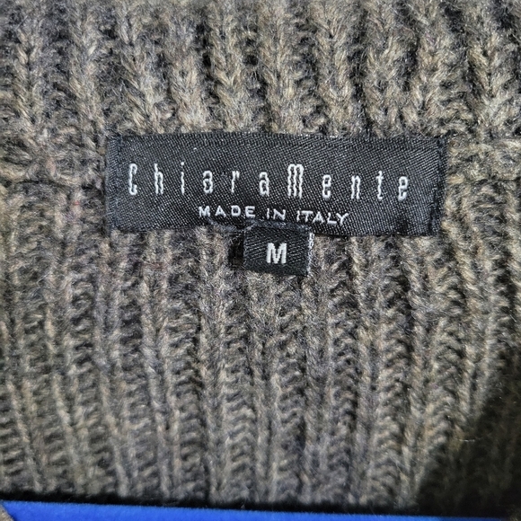 ChiaraMente Mohair Wool Sweater Chunky Cable Made in Italy Women’s Medium - Picture 2 of 5